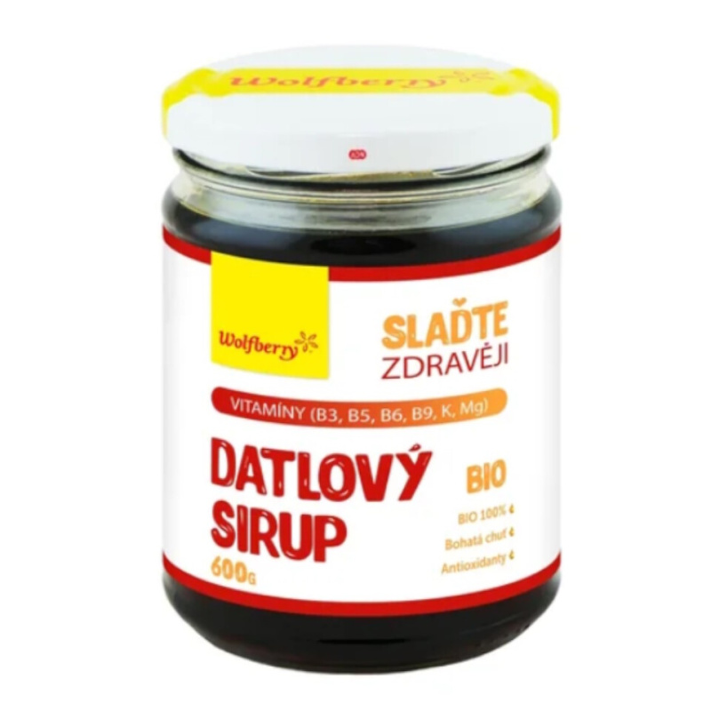 WOLFBERRY Datlový sirup BIO 600 g