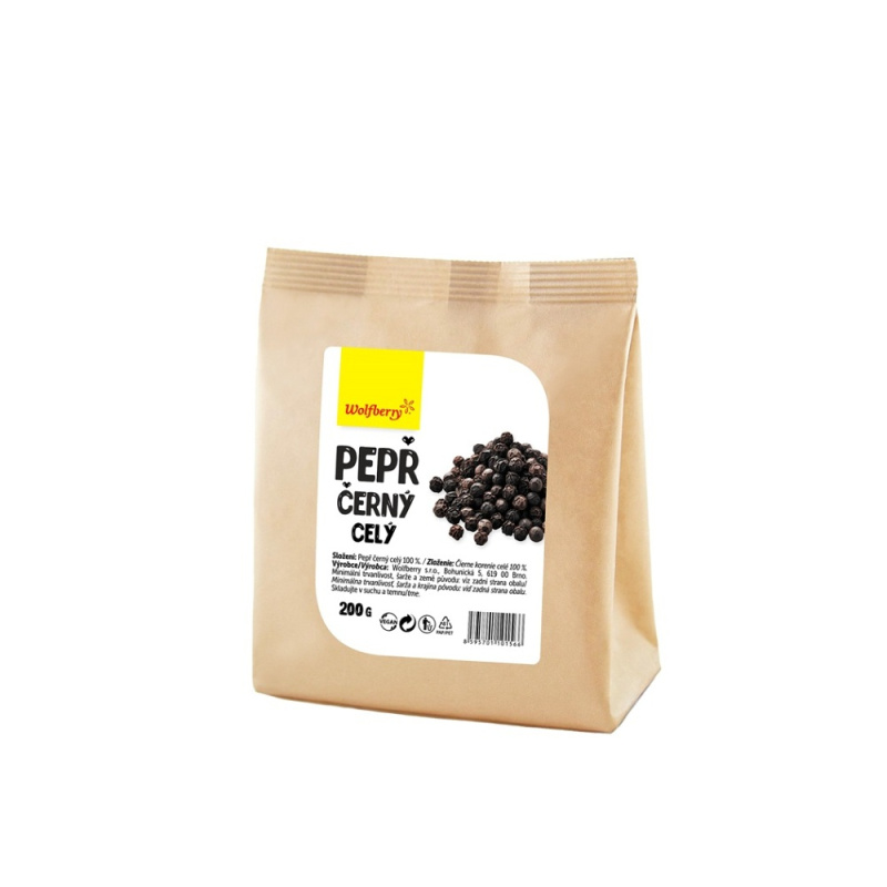 WOLFBERRY Pepř černý celý 200 g