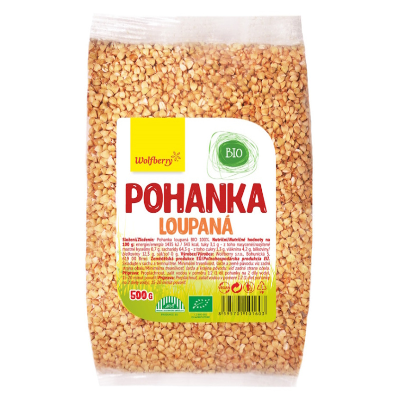 WOLFBERRY Pohanka loupaná BIO 500 g