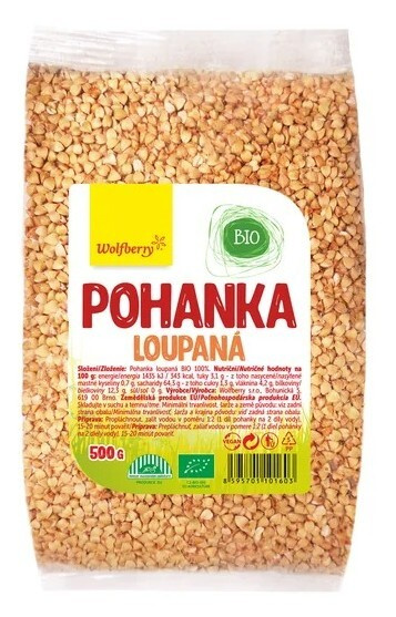 WOLFBERRY Pohanka loupaná BIO 500 g