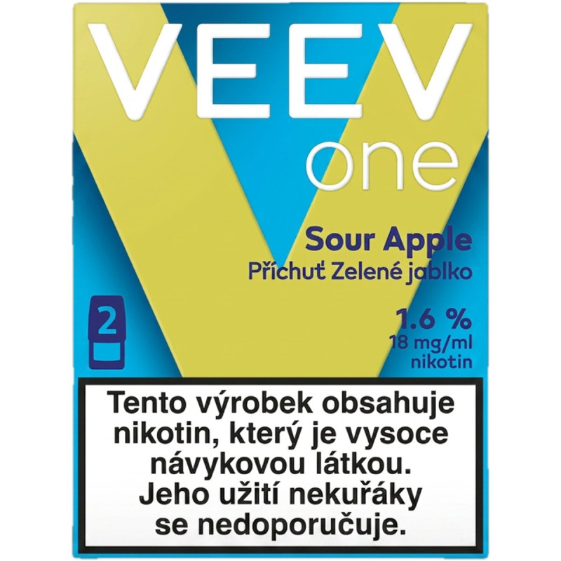 VEEV One 2000 Sour Apple 2 náplně do e-cigarety