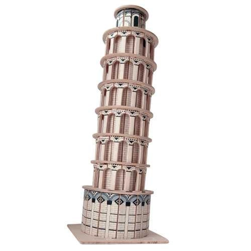 Woodcraft Dřevěné 3D Puzzle Šikmá Věž