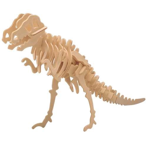 Dřevěné 3D puzzle Tyrannousaurus Rex
