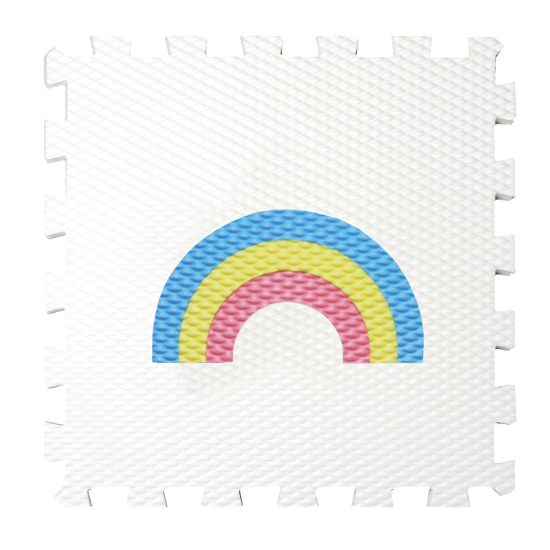 Minideckfloor Duha bílá samolepicí podlahová krytina