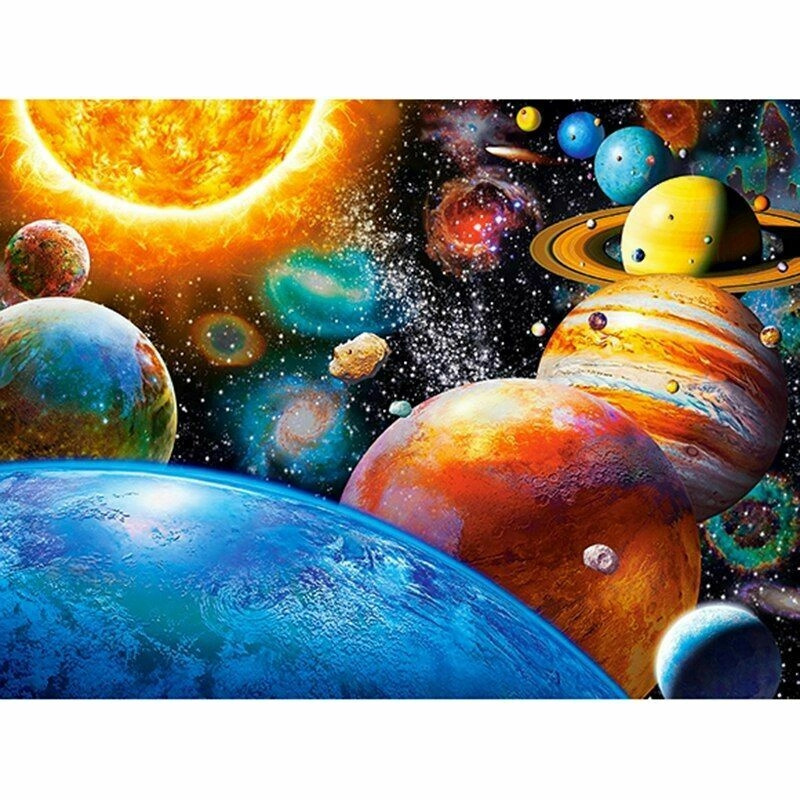 Sada na diamantové malování Sluneční soustava