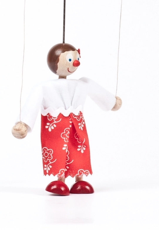 GERLICH dřevěná loutka Maruška 12 cm