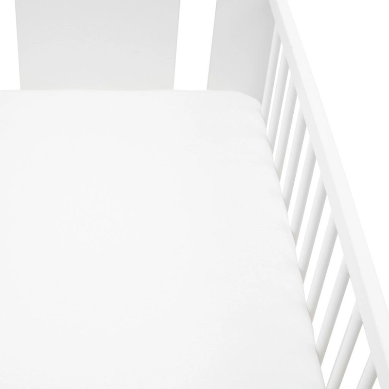 Jersey prostěradlo do postýlky new baby 120 × 60 bílé