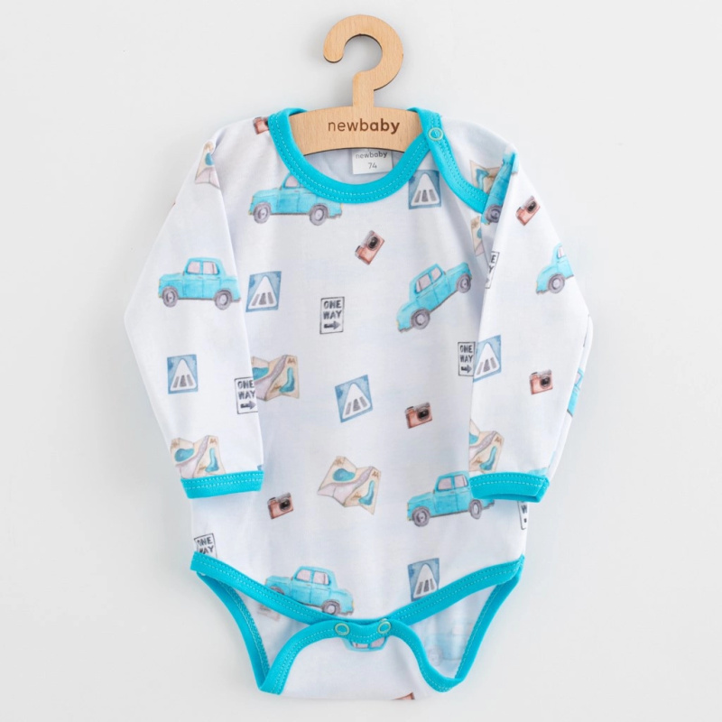 Kojenecké body new baby classic ii s motivem aut, velikost 74 (6–9 měsíců)