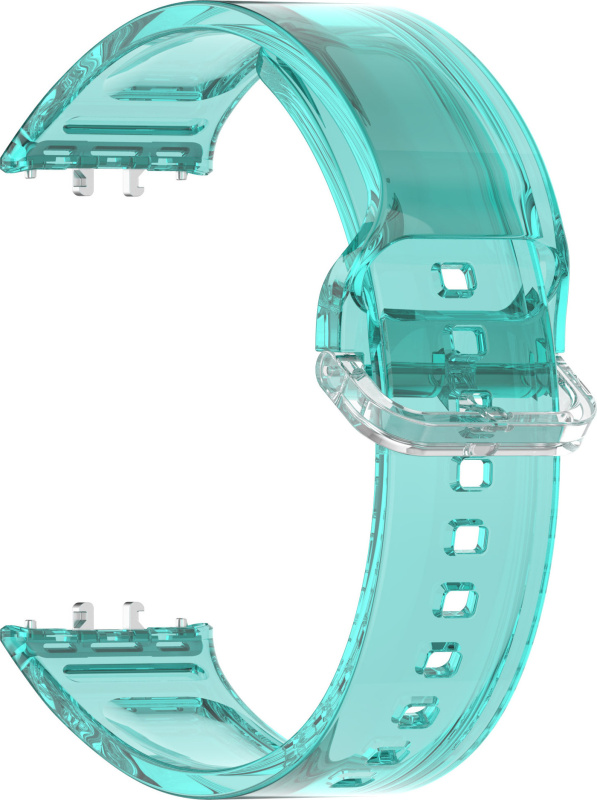 Silikonový průhledný řemínek měnící barvu pro Samsung Galaxy Fit 3 Barevná varianta: Modrý