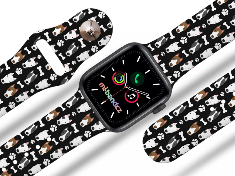 Mi-band Apple watch řemínek Bullteriéři Rozměr: 38/40/41/42(S10)mm