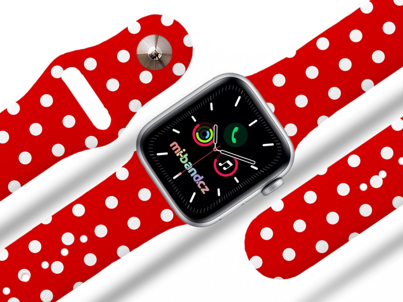 Mi-band Apple watch řemínek Puntikatý motiv Rozměr: 42/44/45/46/49mm