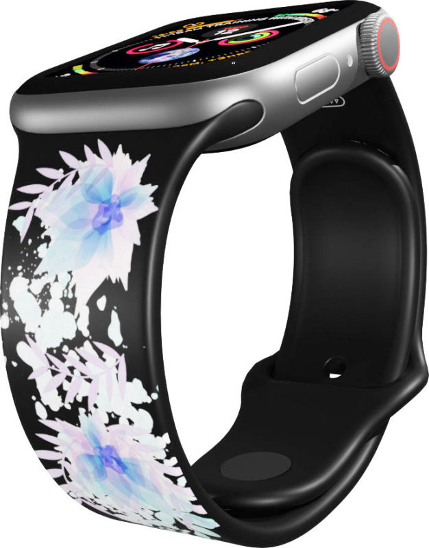 Mi-band Apple watch řemínek Vodova kytka Rozměr: 38/40/41/42(S10)mm, barva pásku: černá