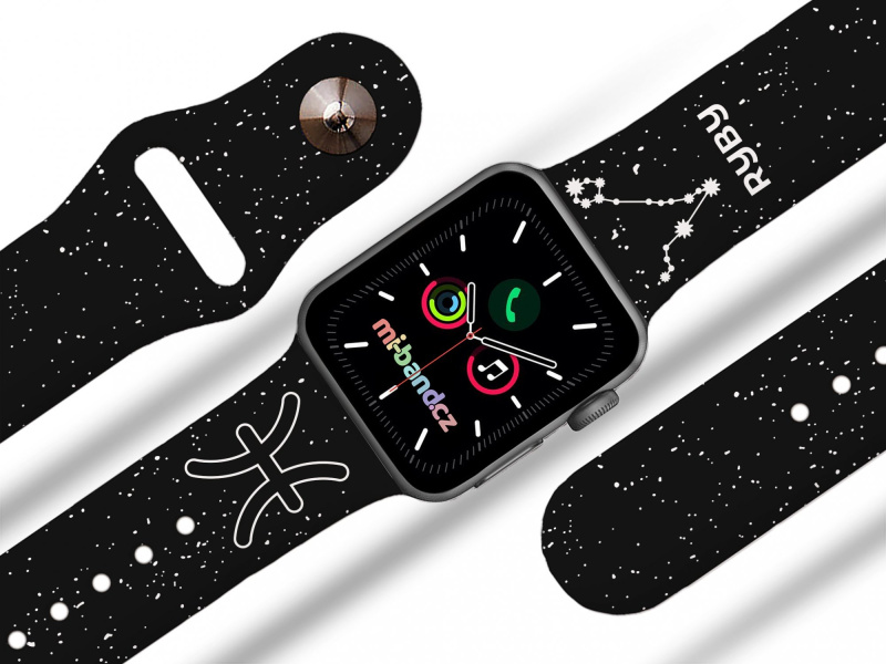 Mi-band Apple watch řemínek 42/44/45/46/49 Znamení zvěrokruhu Rozměr: 42/44/45/46/49mm, znamení: ryby