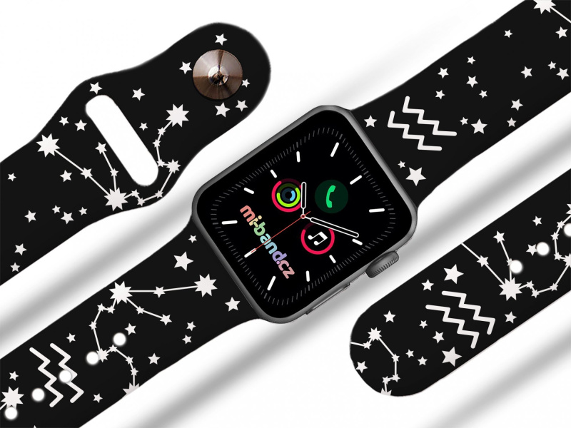 Mi-band Apple watch řemínek 38/40/41/42(S10) Znamení zvěrokruhu 2 Rozměr: 38/40/41/42(S10)mm, znamení: vodnář