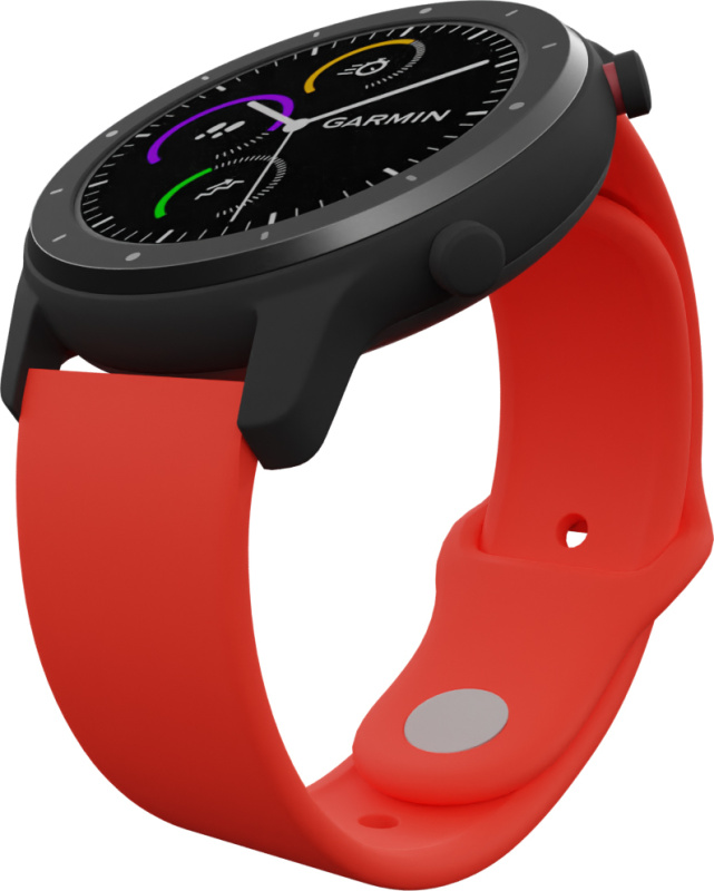 Strapido Jednobarevný náhradní řemínek 20mm Barva: Červeno-Oranžová