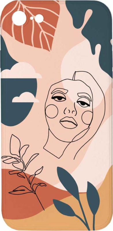 Mi-band Kryt Dívka v abstrakci pro iPhone 7/8/SE2020