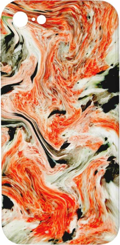 Mi-band Kryt Oranžový mramor pro iPhone 7/8/SE2020