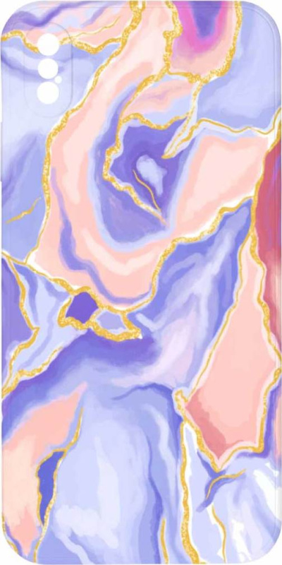 Mi-band Kryt Fialovo růžový mramor pro iPhone XS Max