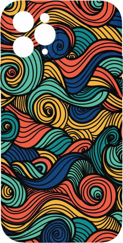 Mi-band Kryt Barevné vlny pro iPhone 11 Pro Max