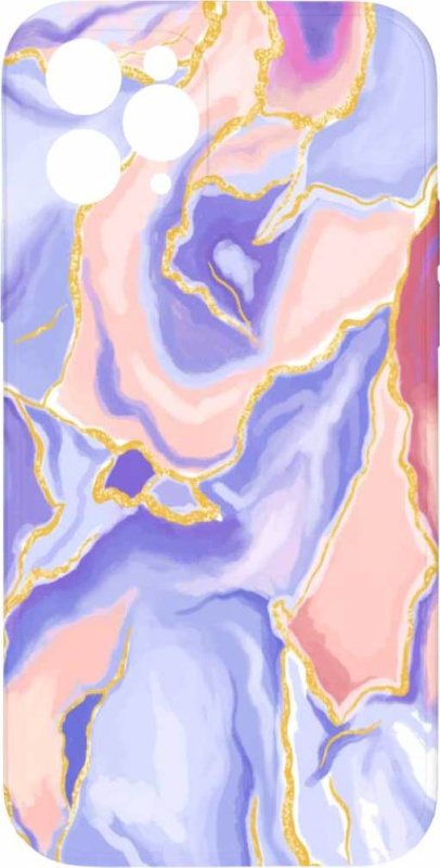 Mi-band Kryt Fialovo růžový mramor pro iPhone 11 Pro Max