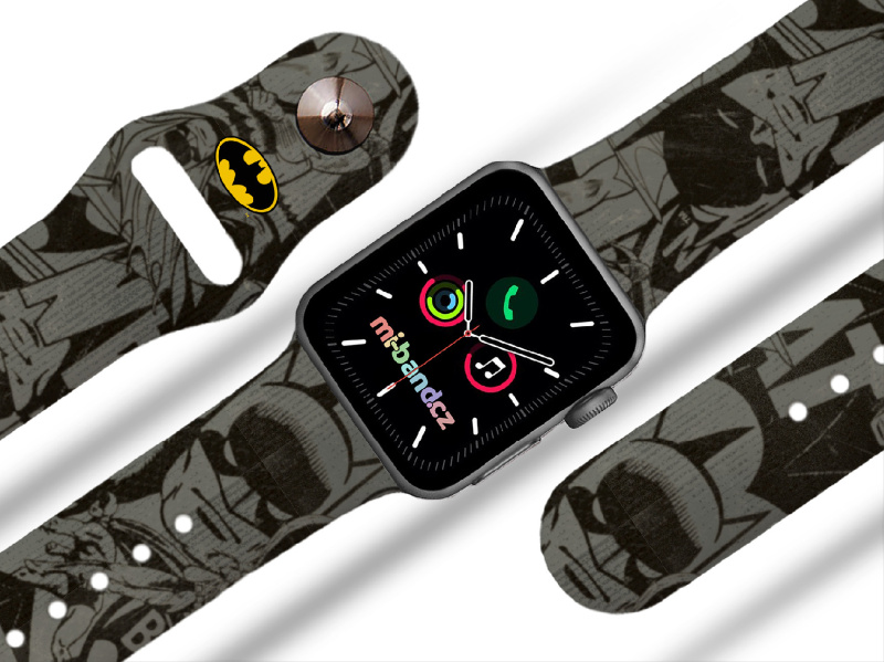 Miband Apple watch řemínek Batman 20 Rozměr: 38/40/41/42(S10)mm