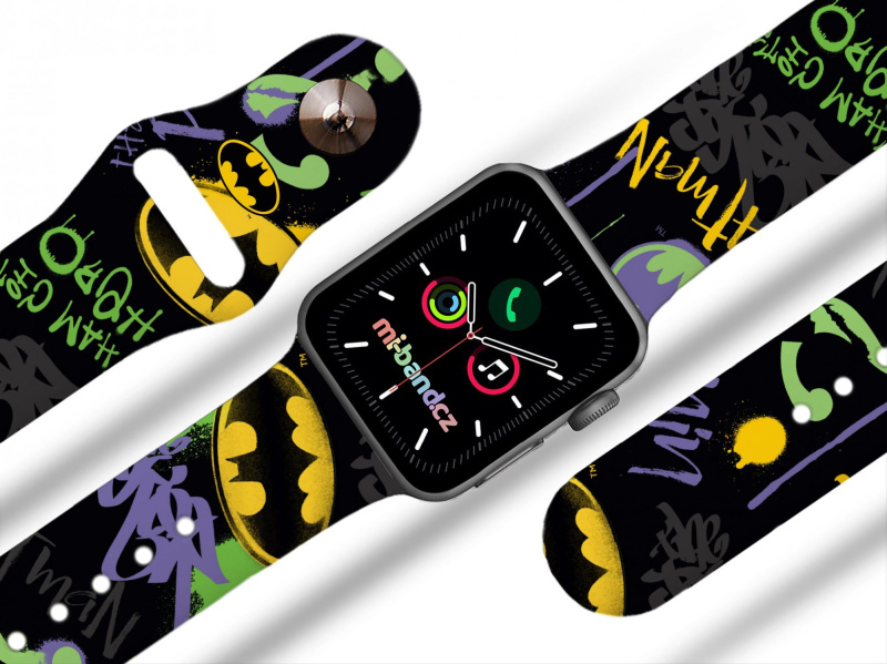 Miband Apple watch řemínek Batman - Graffiti 2 Rozměr: 38/40/41/42(S10)mm