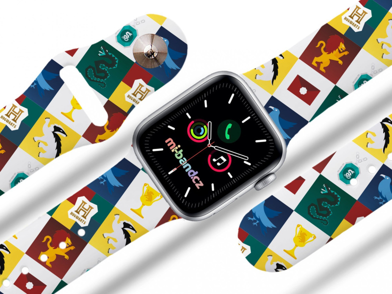 Miband Apple watch řemínek Harry Potter - Bradavické koleje Rozměr: 42/44/45/46/49mm