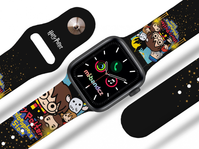 Miband Apple watch řemínek Harry Potter - Harry Potter a Kámen mudrců charms Rozměr: 42/44/45/46/49mm