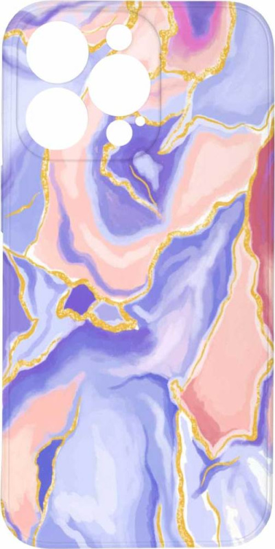 Mi-band Kryt Fialovo růžový mramor pro iPhone 12 Pro