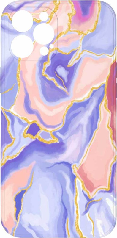 Mi-band Kryt Fialovo růžový mramor pro iPhone 12 Pro Max