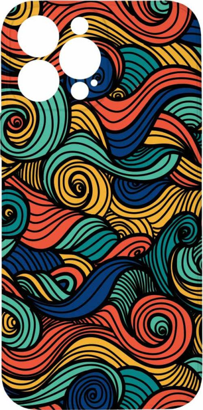 Mi-band Kryt Barevné vlny pro iPhone 13 Pro Max