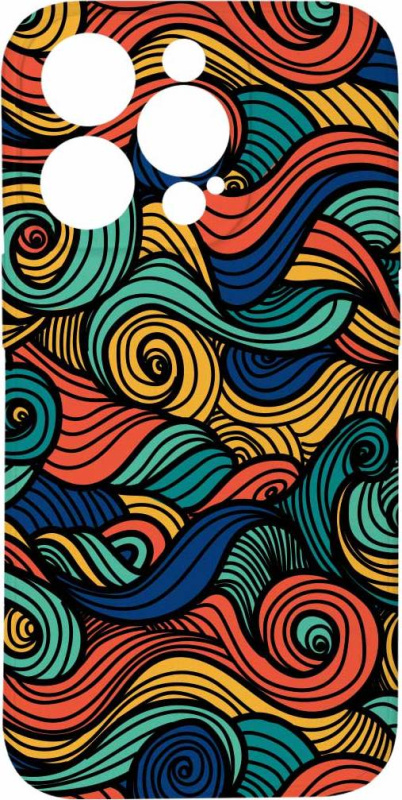 Mi-band Kryt Barevné vlny pro iPhone 14 Pro