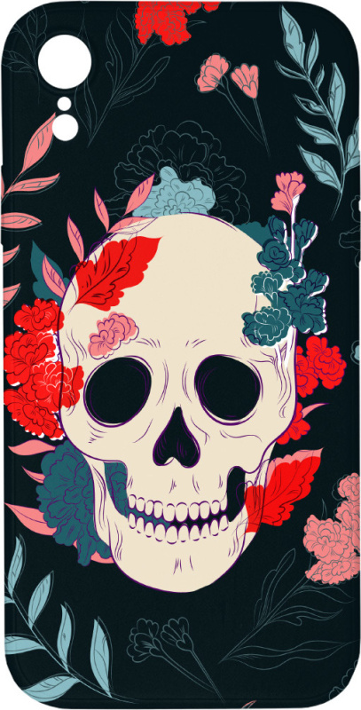 Mi-band Kryt Lebka s květy pro iPhone XR