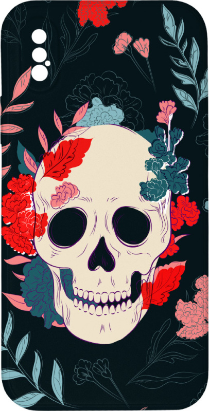 Mi-band Kryt Lebka s květy pro iPhone X/XS