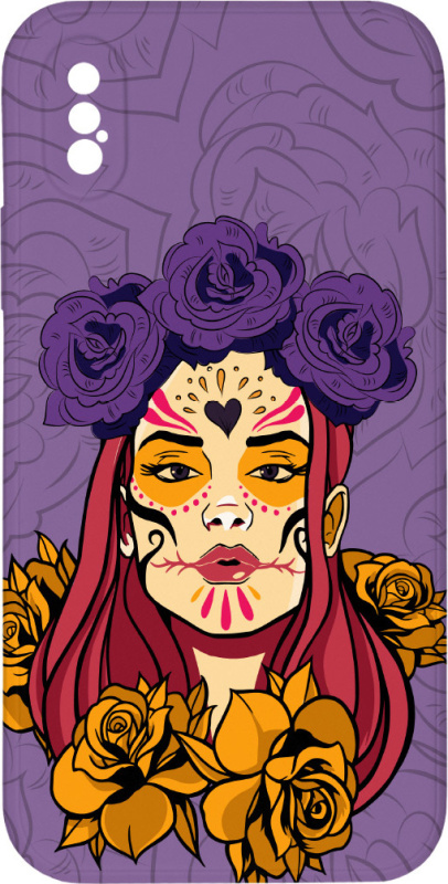 Mi-band Kryt Lebka s květy 2 pro iPhone X/XS