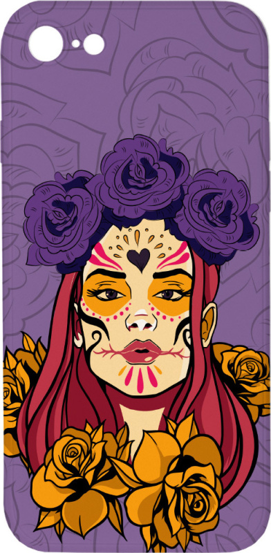 Mi-band Kryt Lebka s květy 2 pro iPhone 7/8/SE2020