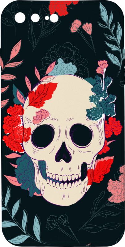 Mi-band Kryt Lebka s květy pro iPhone 7/8 Plus