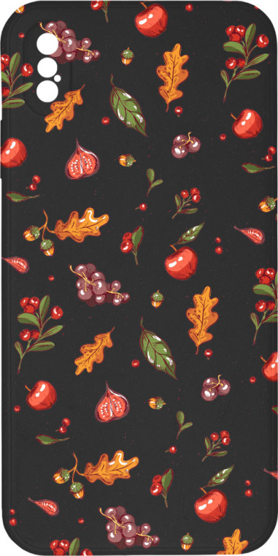 Mi-band Kryt Podzimní nadílka černý pro iPhone XS Max