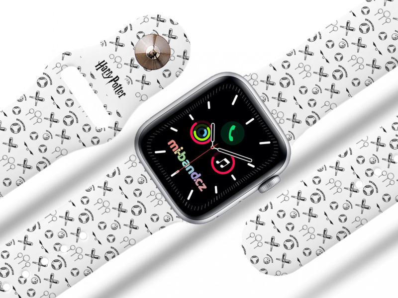 Miband Apple watch řemínek Harry Potter - Famfrpál 2 Rozměr: 38/40/41/42(S10)mm, barva pásku: bílá