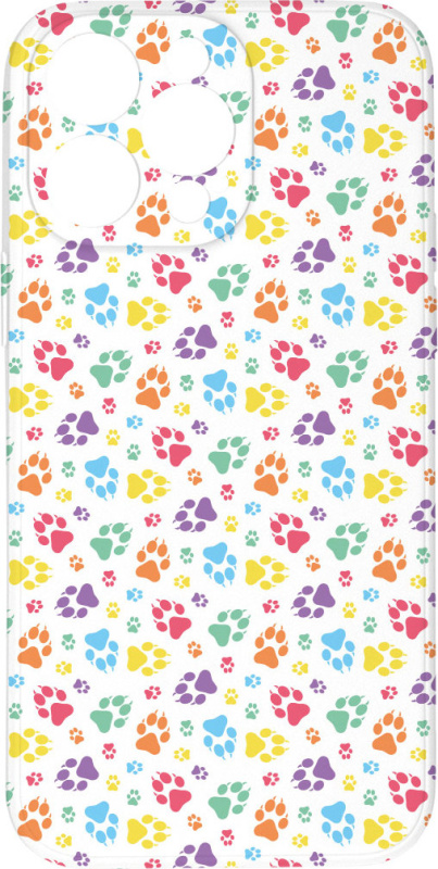 Mi-band Kryt Barevné tlapičky pro iPhone 14 Pro