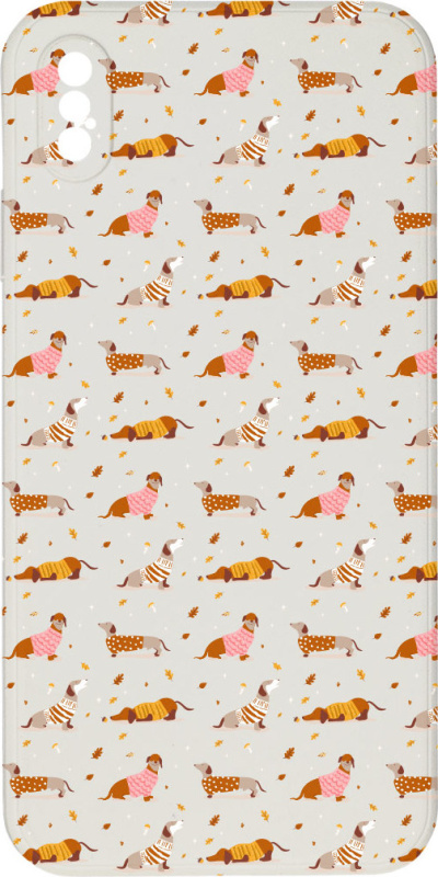 Mi-band Kryt Jezevčíci ve svetru pro iPhone XS Max