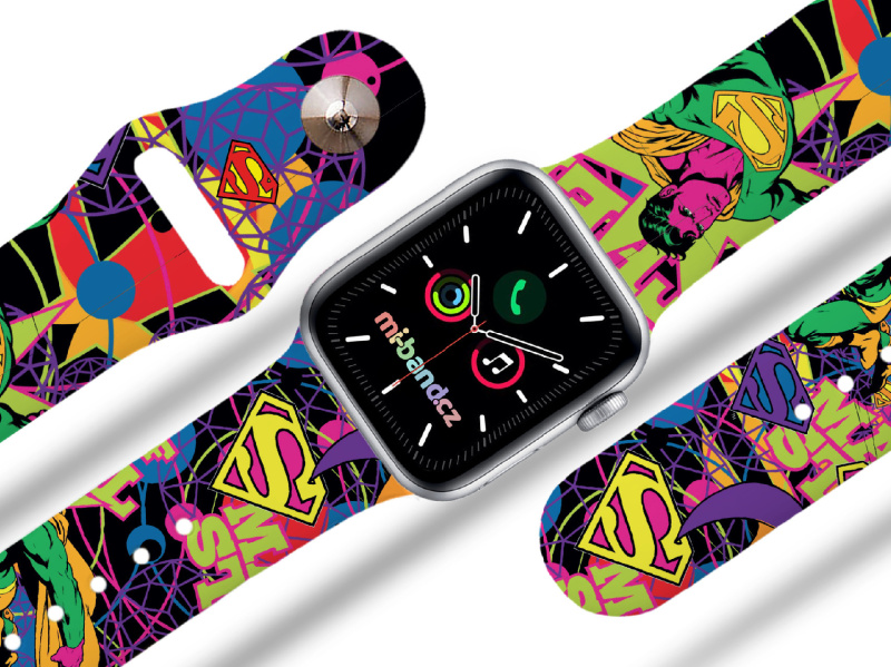 Miband Apple watch řemínek Superman - Graffiti Rozměr: 42/44/45/46/49mm