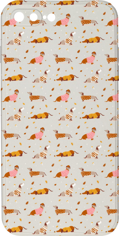 Mi-band Kryt Jezevčíci ve svetru pro iPhone 7/8 Plus