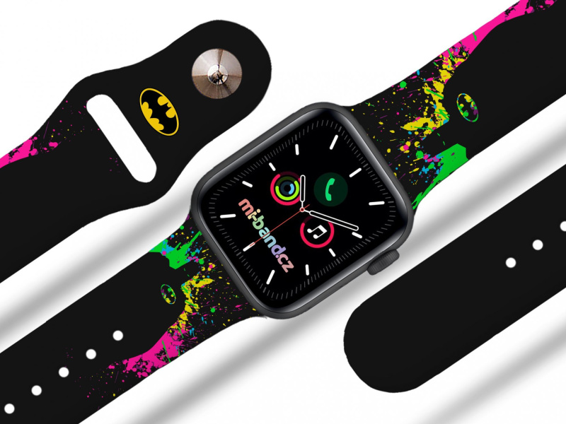 Miband Apple watch řemínek Batman - Barevný Rozměr: 42/44/45/46/49mm