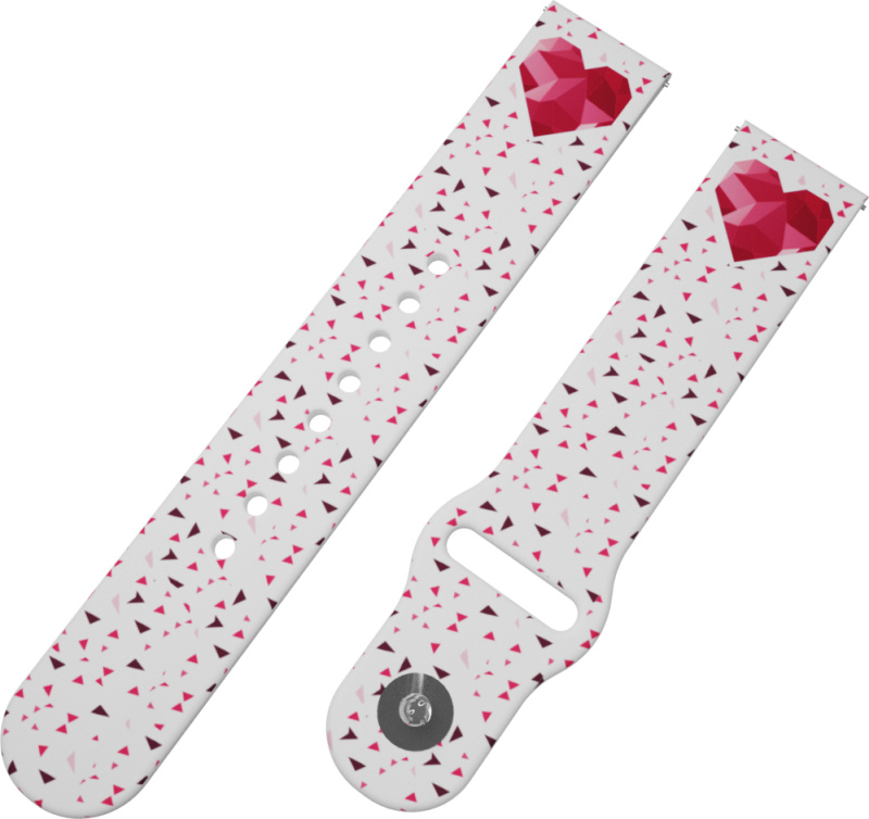 Strapido SRDCE S TROJÚHELNÍKY řemínek 20 mm