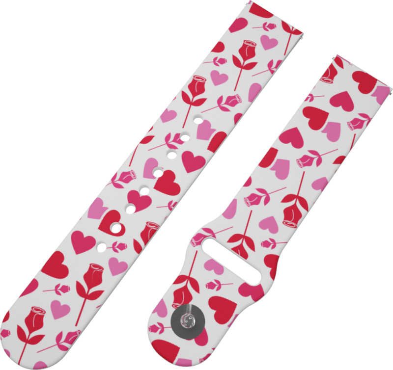 Strapido SRDCE A RŮŽE řemínek 20 mm