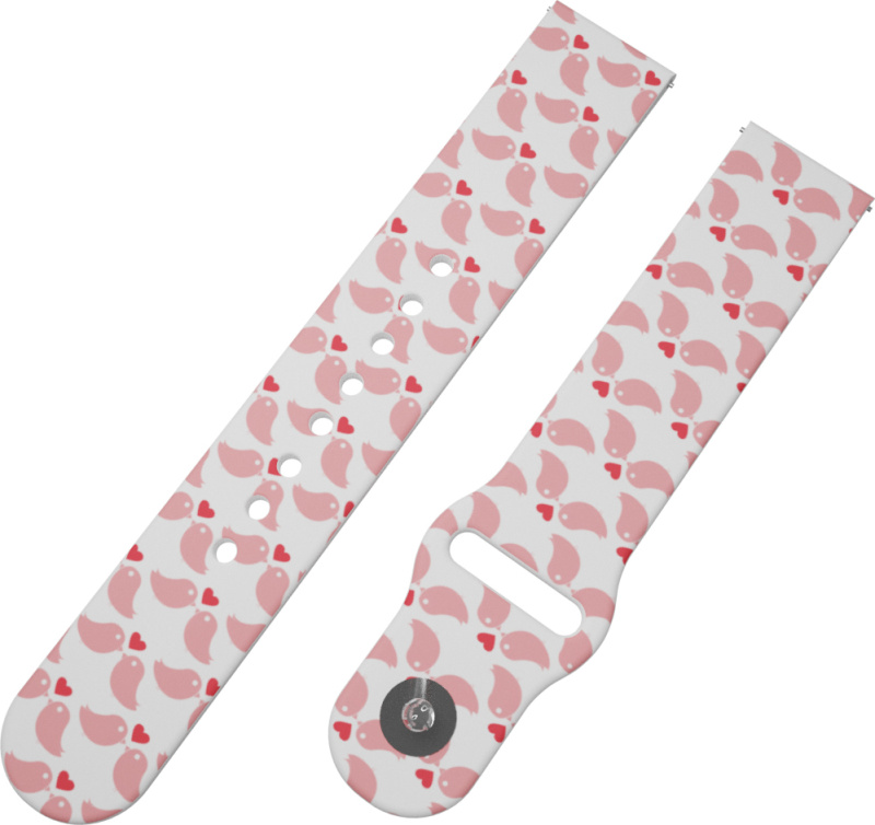 Strapido PTÁČCI SE SRDÍČKEM řemínek 20 mm