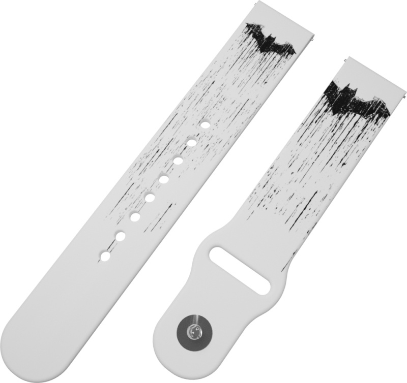 Strapido BATMAN - ČERNO-BÍLÝ ZNAK řemínek 22 mm