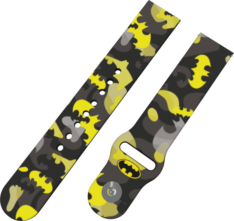 Strapido BATMAN - ŽLUTO-ČERNÝ ZNAK řemínek 20 mm