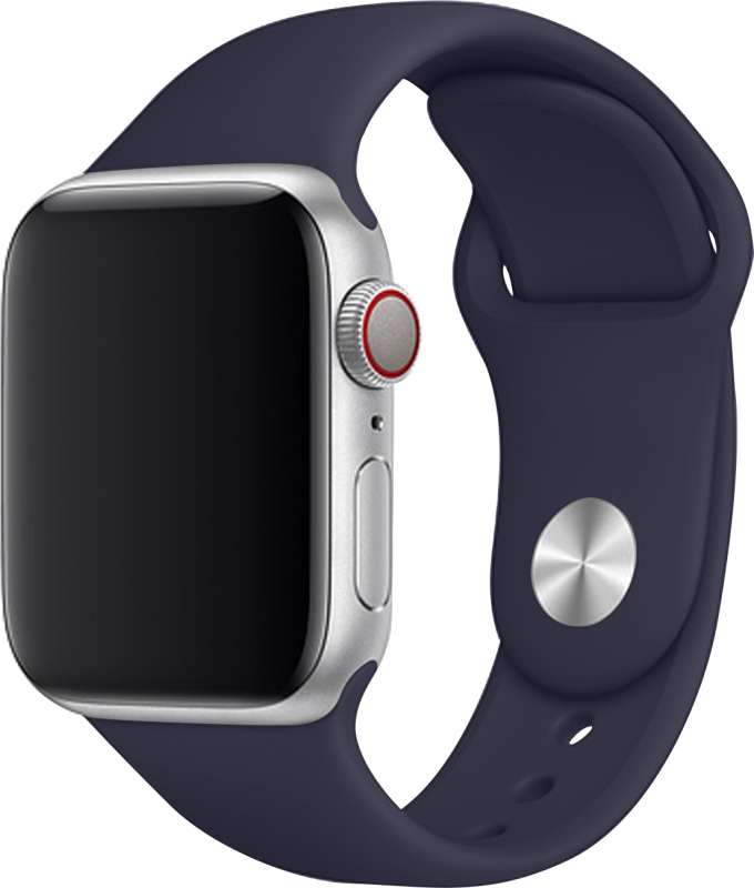 Apple Watch řemínek jednobarevný 38/40/41mm a 42/44/45/46/49mm Barva: Šedo-modrá, Pro Apple Watch velikost: 42/44/45/46/49mm, Velikost náramku: S (Obvod ruky 16,5 až 20,5cm)